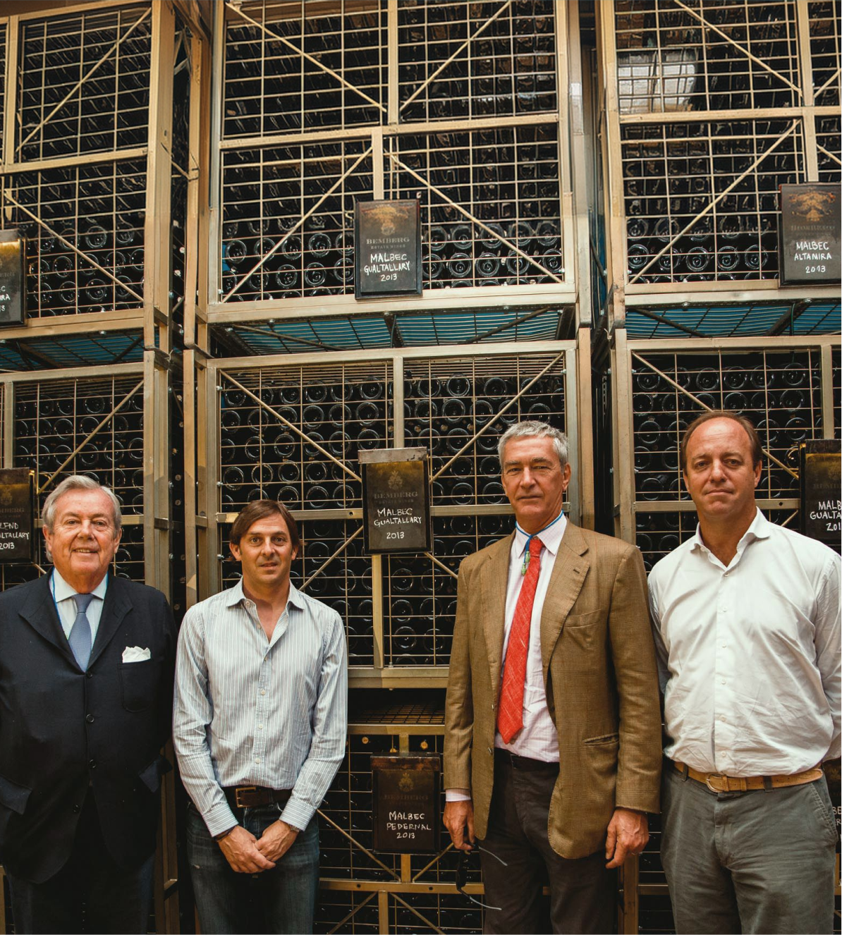 Seis generaciones de la familia Bemberg en la cava